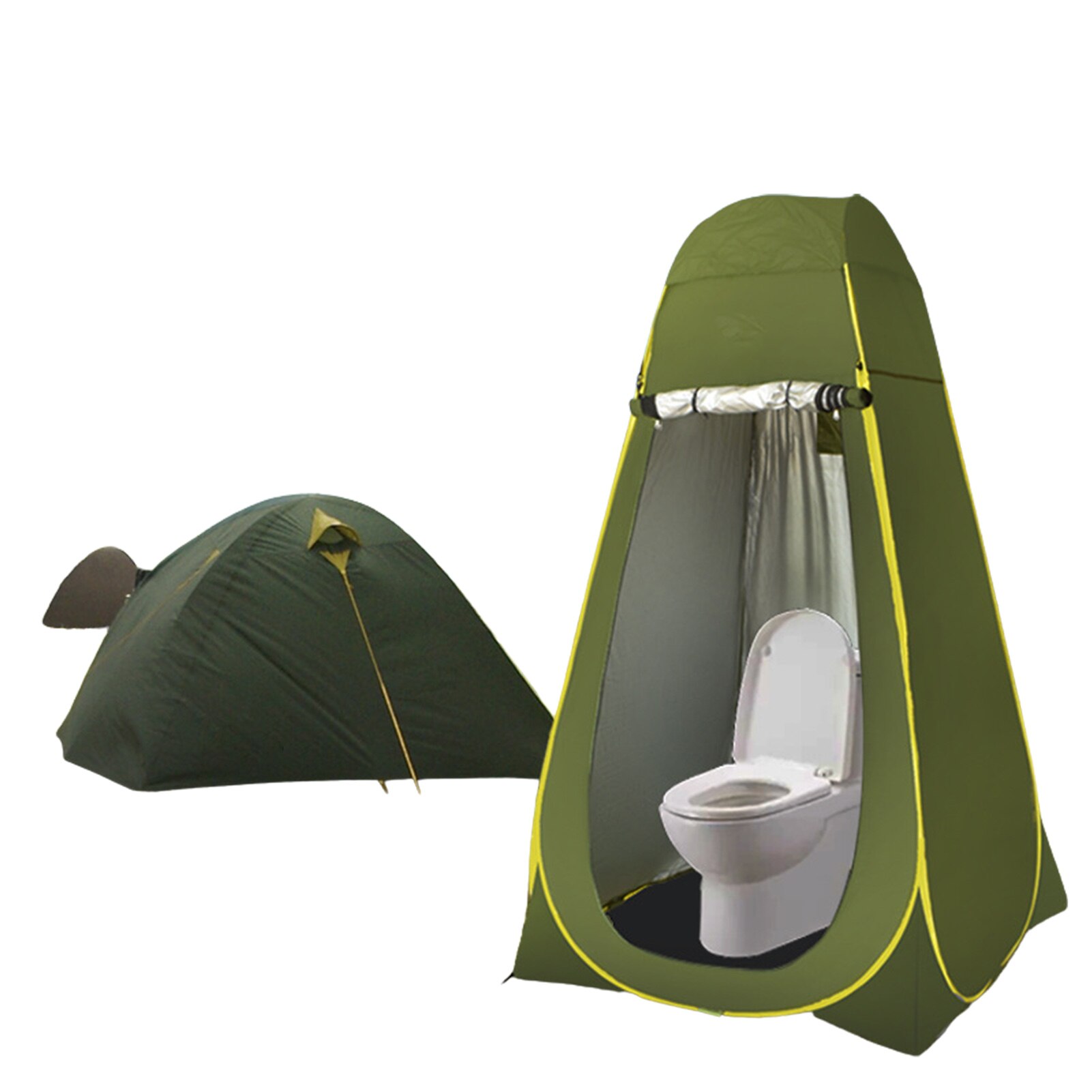 Cheap Goat Tents Outdoor Camping Tent Portable Toilet Tent Shower Bath Changing Fitting Room Rain Shelter Single Camping Tent Beach Privacy Tent   